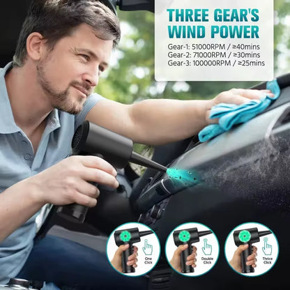Wireless Air Duster – Cordless Compressed Air Blower